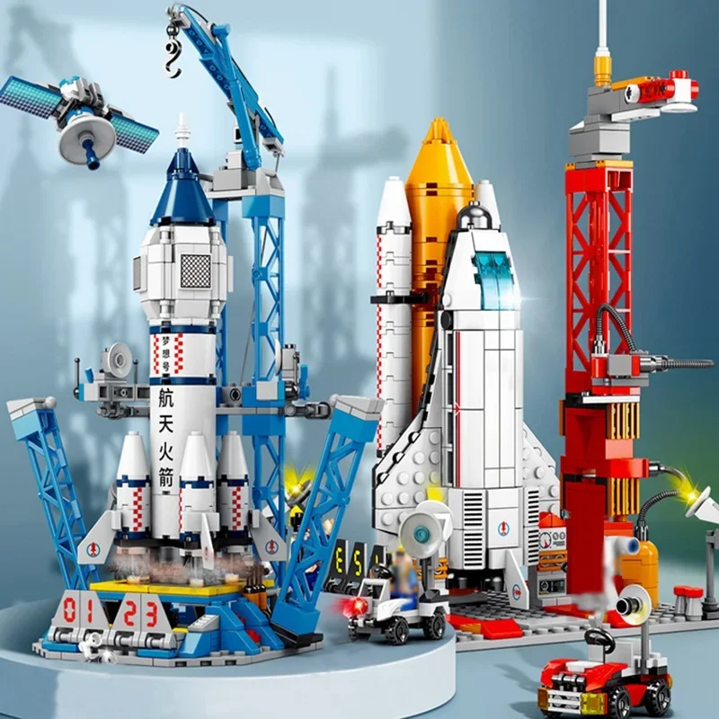 Kids Education Center - スペース宇宙船ビルディングブロック,宇宙空間玩具をテーマにした子供向けビルディングブロック,スライド式宇宙船モデル