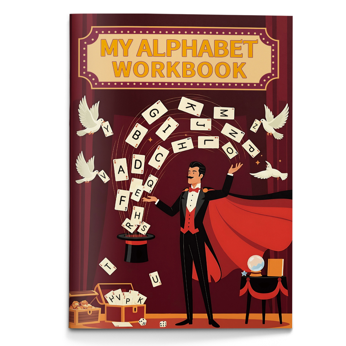 Learning Workbook Preschool - 就学前学習・進捗記録ワークブック - 多岐にわたるスキルを学べるABC、数字、図形