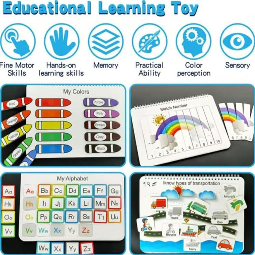 Learning Workbook Preschool - 幼児向け My Preschool Busy Book 学習活動