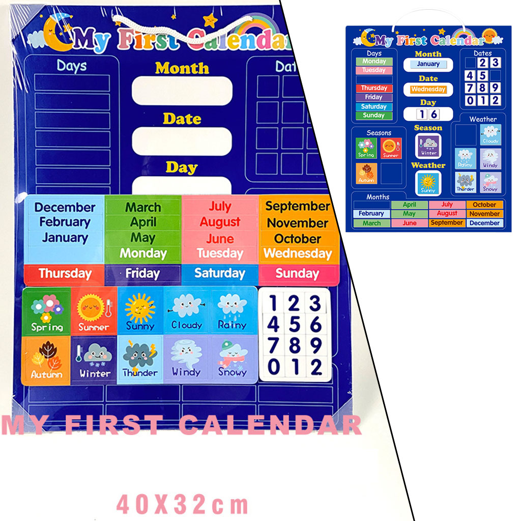 Kids Education Center - 円学習教育時間センターカレンダーカード教室開発ポケットチャート子供のための最初のカレンダー