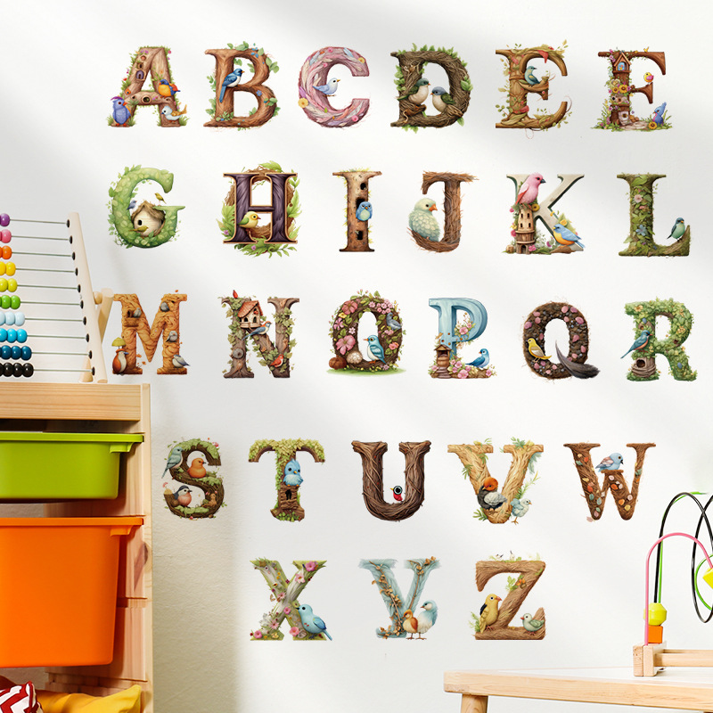 Abc Kids Early Education - 子供のためのビニール壁のステッカー,かわいい,壁のアルファベット,文字,幼児期の教育,部屋の装飾,家の装飾