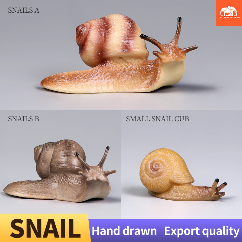 Kids First Education - 教育用カタツムリアクションフィギュアおもちゃ子供用新しい昆虫動物モデルコレクション装飾品