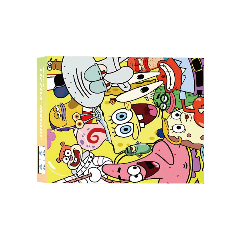 Kids Education Things - 1000ピース スポンジ・ボブ スクエアパンツ パズル 組み立て絵画 減圧パズル
