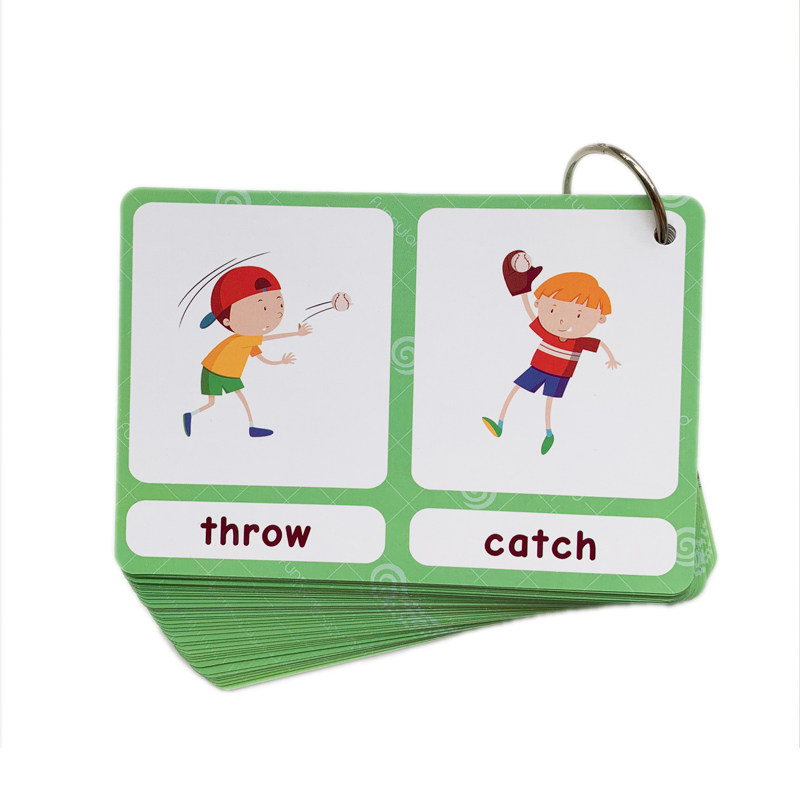 100組の反対語フラッシュカード 英語語彙カード 子供向け  - Kids Education Things のレビューと価格