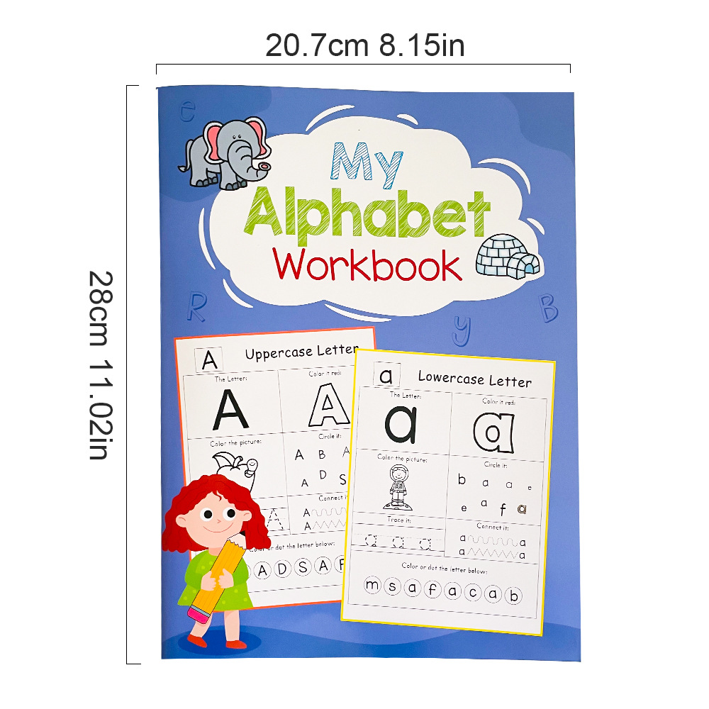 54 ページ文字 A-Z アルファベットフォニックス練習ワー - Learning Workbook Preschool のレビューと価格