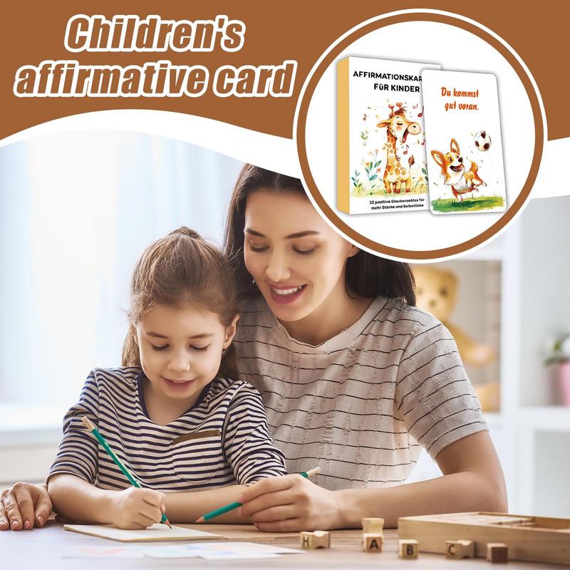 子供のためのエンパワリングカード 32 ドイツ語マインドフル - Kids Education Quotes のレビューと価格