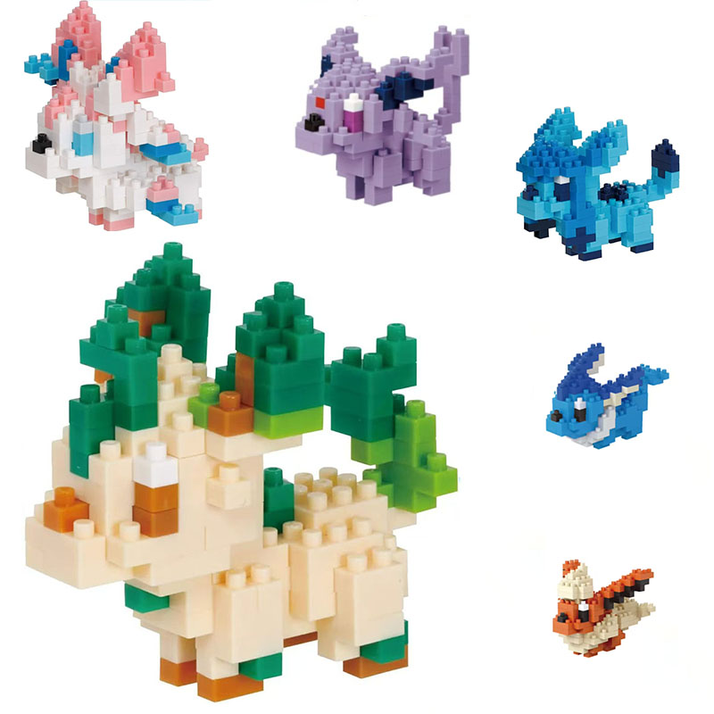 かわいいナノブロック本物のポケモンイーブイブラインドバッグビ - Kids Education Things のレビューと価格