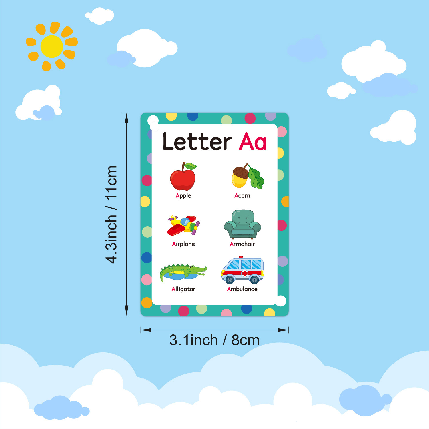 ABC フォニックス フラッシュカード 子供用 - 英単語学 - Abc Kids Early Education のレビューと価格