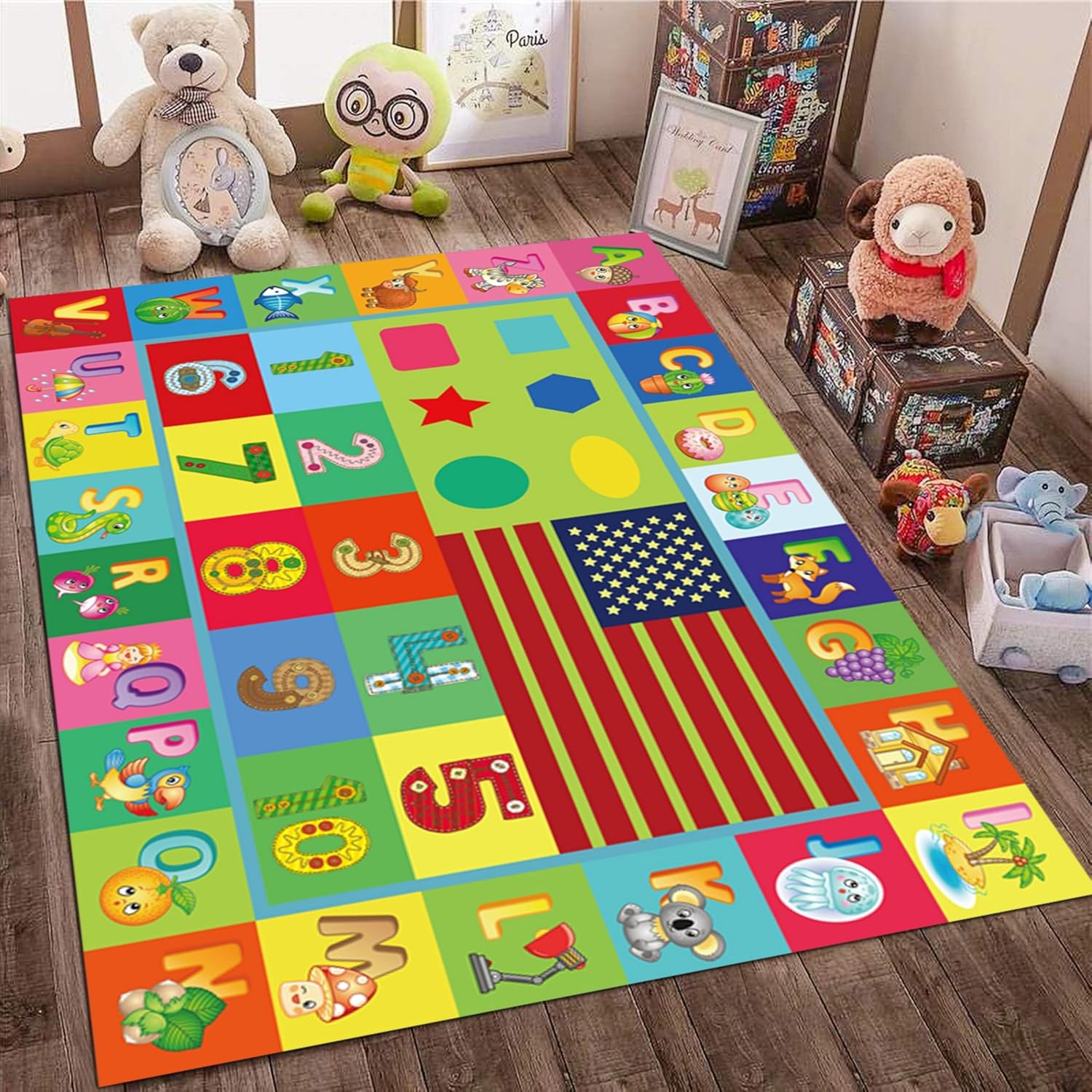ABC早期教育キッズルームラグ、教室用ラグ、子供用室内カーペ - Abc Kids Early Education のレビューと価格