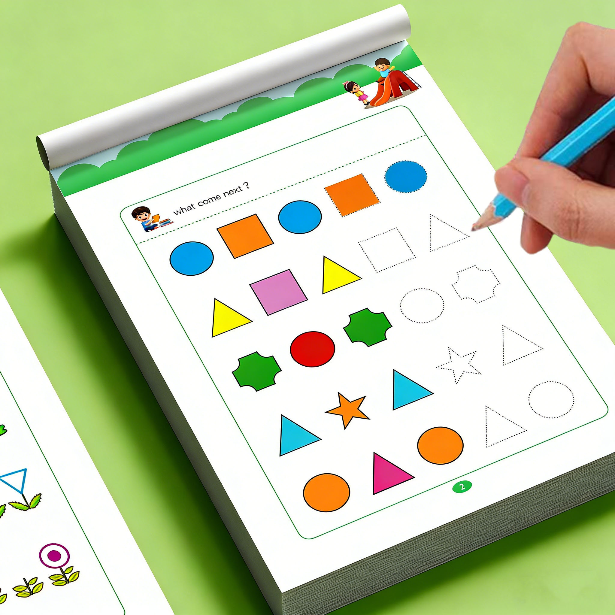 子供向けパターン発見ワークブック |   32ページのシーケ - Learning Workbook Preschool のレビューと価格