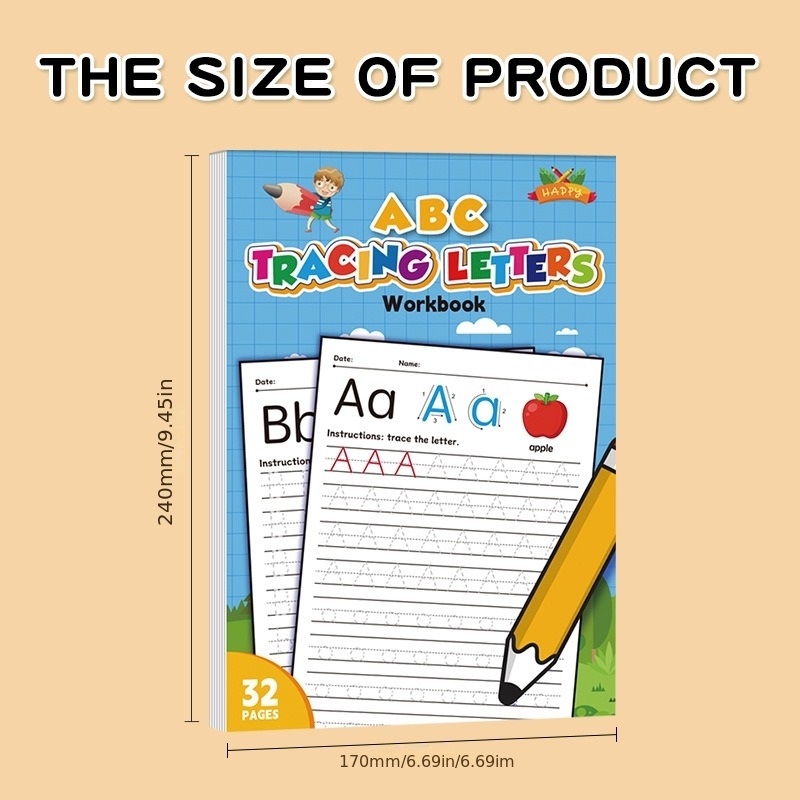 アルファベットワークブック A-Z - 模様入り文字練習帳、 - Learning Workbook Preschool のレビューと価格