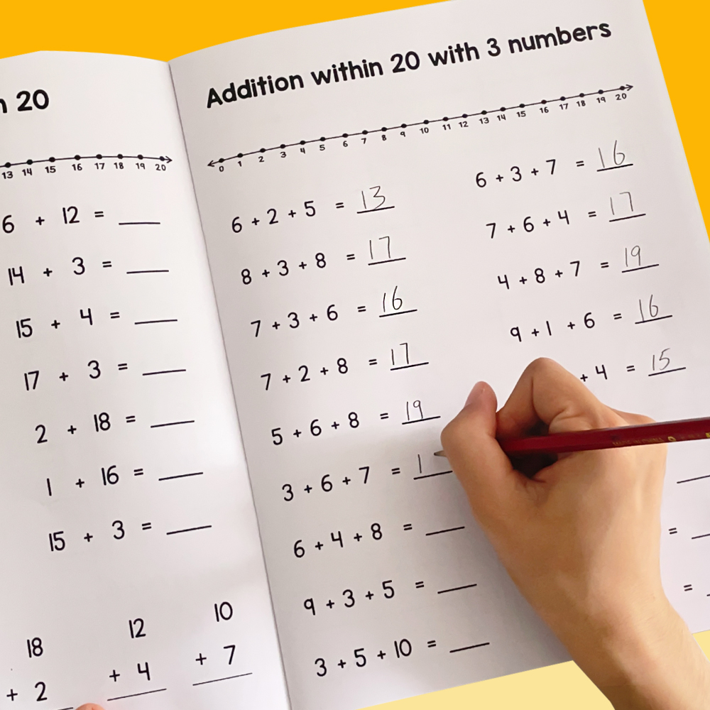 20 以内のたし算と引き算 トレーニング ワークブック 数の - Learning Workbook Preschool のレビューと価格