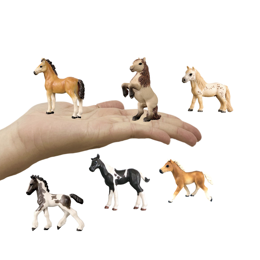 馬の置物、農場の動物、ポニーのフィギュア、おもちゃの馬、動物 - Kids First Education のレビューと価格
