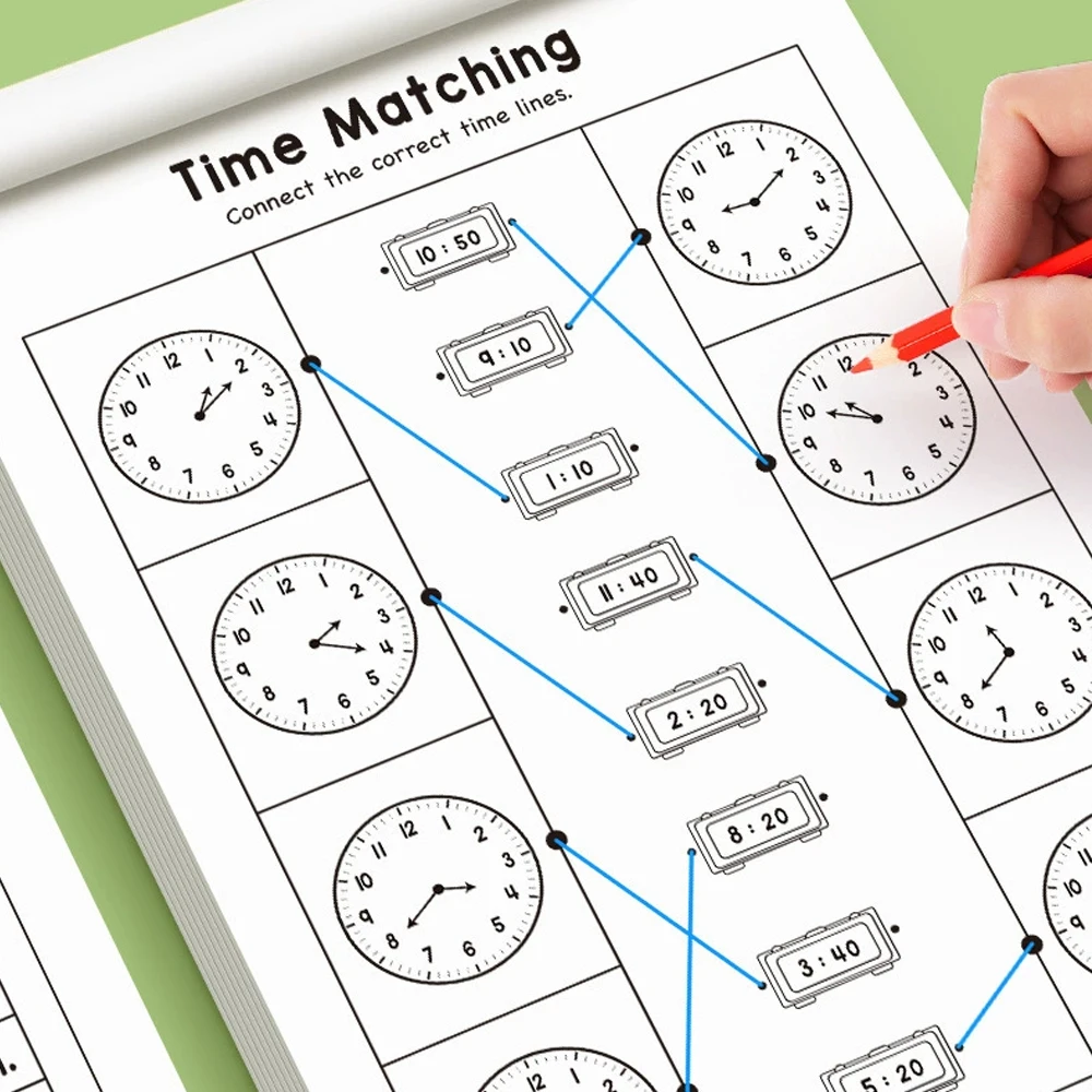 32ページの子供向け時間学習ワークブック（4～8歳）幼稚園・ - Learning Workbook Preschool のレビューと価格