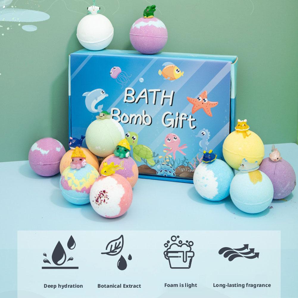 サプライズ入りキッズバスボム、動物のおもちゃ付き発泡スパボー - Kids Education Things のレビューと価格