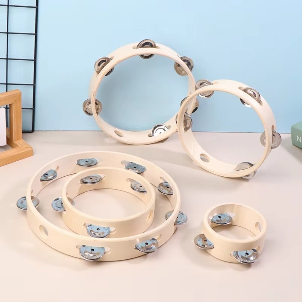 新しい4/6/7/8/10インチハンドドラム木製リングオルフ - Kids Education Things のレビューと価格