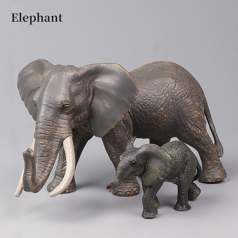 アフリカの野生動物ビッグマンモス象モデルシミュレーションアク - Kids First Education のレビューと価格