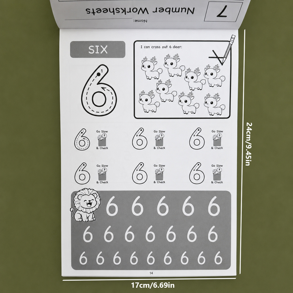 数字1～12トレースワークブック 32ページ 子供向け手書き - Learning Workbook Preschool のレビューと価格
