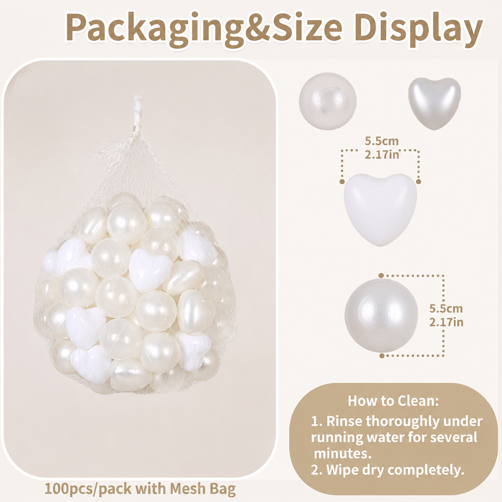 5.5cm 100個入り プラスチック製オーシャンボール ハ - Kids Education Center のレビューと価格