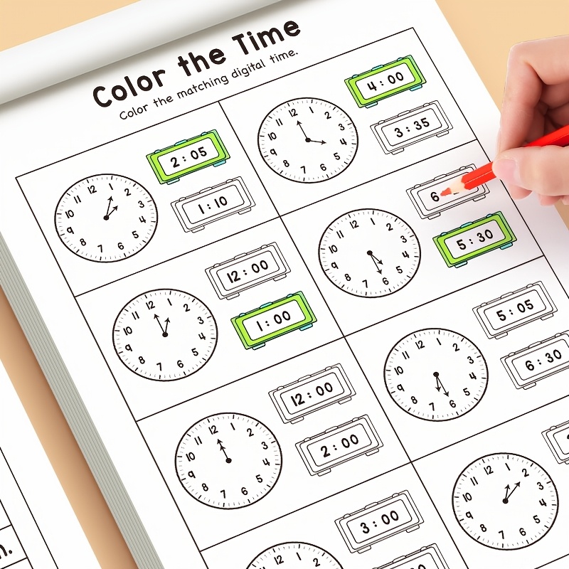 子供向け時間学習練習帳、就学前・幼稚園・ホームスクール向け早 - Learning Workbook Preschool のレビューと価格