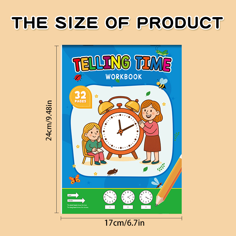 時計練習ワークブック、学校や家庭での時間の読み方や時間を知ら - Learning Workbook Preschool のレビューと価格