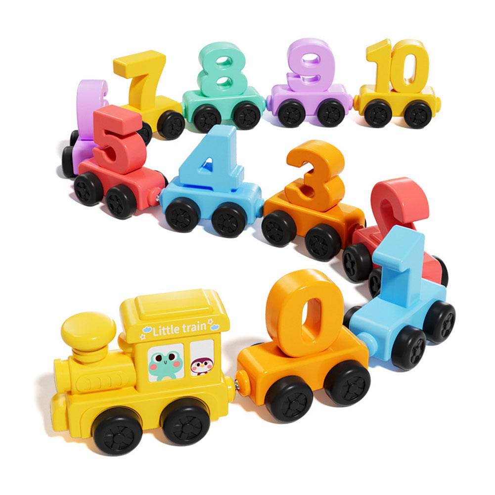 モンテッソーリ教育玩具 トレインセット 木製 磁石式 数字ト - Kids Education Things のレビューと価格