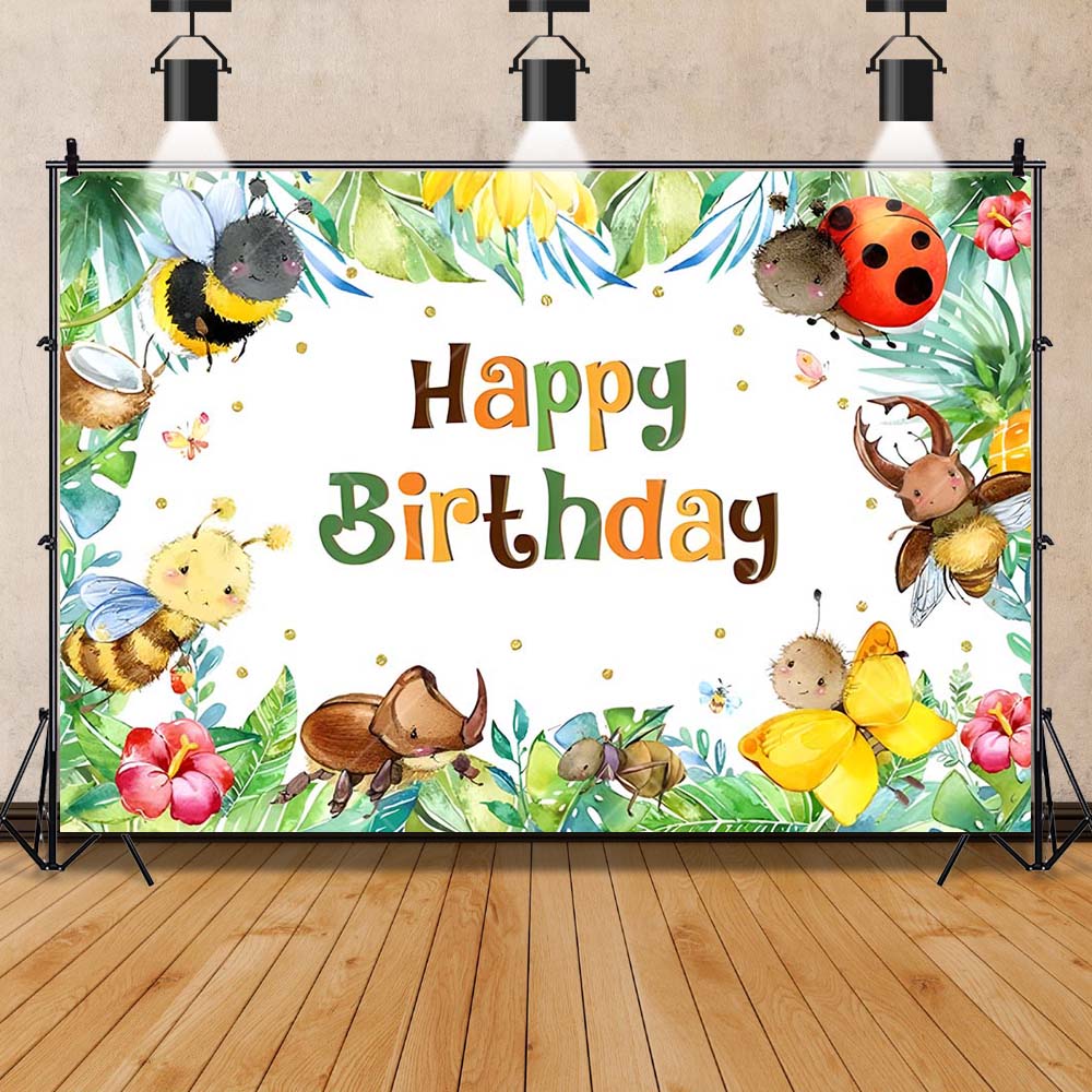 漫画昆虫パーティー早期教育てんとう虫蜂アリ子供の誕生日パーテ - Background For Kids Education のレビューと価格