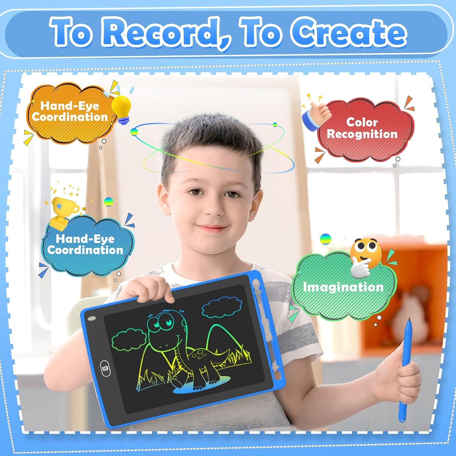 子供用LCDライティングタブレット、8.5インチカラフルな落 - Kids Education Things のレビューと価格