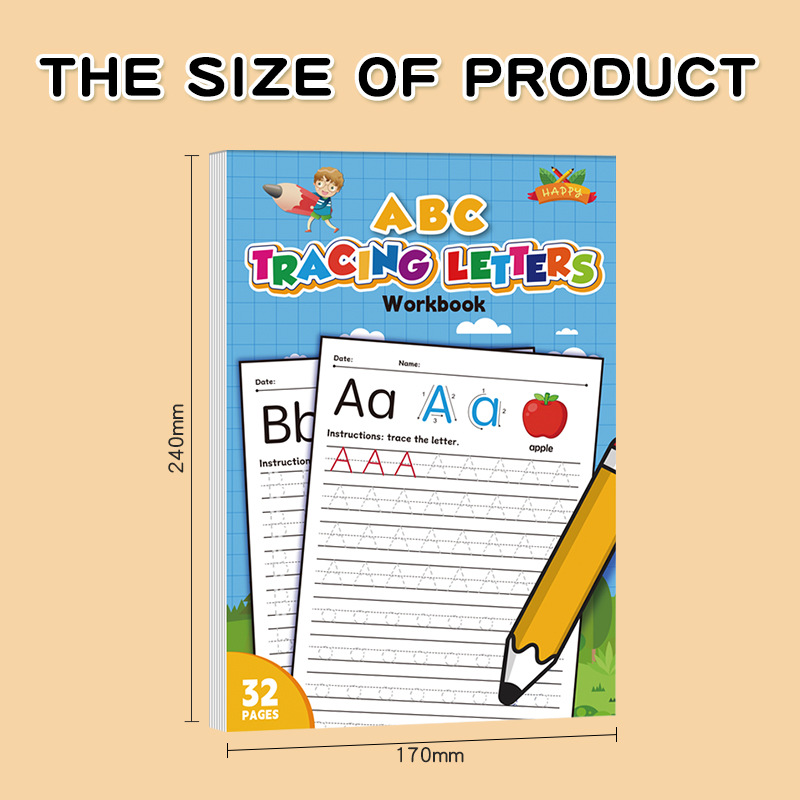 26文字のアルファベットトレース練習帳、幼児向け手書き練習帳 - Learning Workbook Preschool のレビューと価格