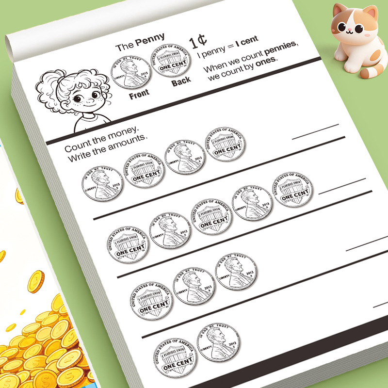未就学児向けお金の数え方ワークブック コイン認識 数学練習帳 - Learning Workbook Preschool のレビューと価格
