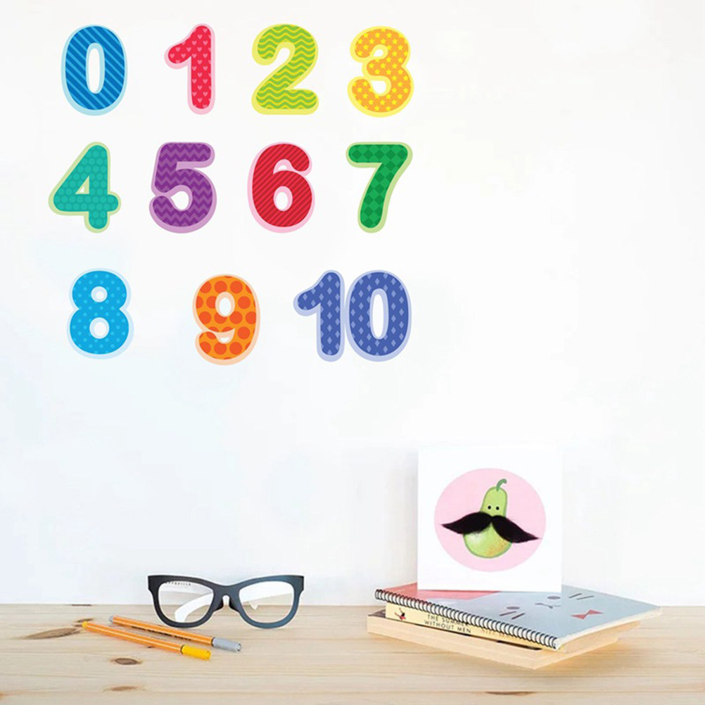楽しいお祭り風数字ウォールステッカー 子供部屋 リビングルー - Background For Kids Education のレビューと価格