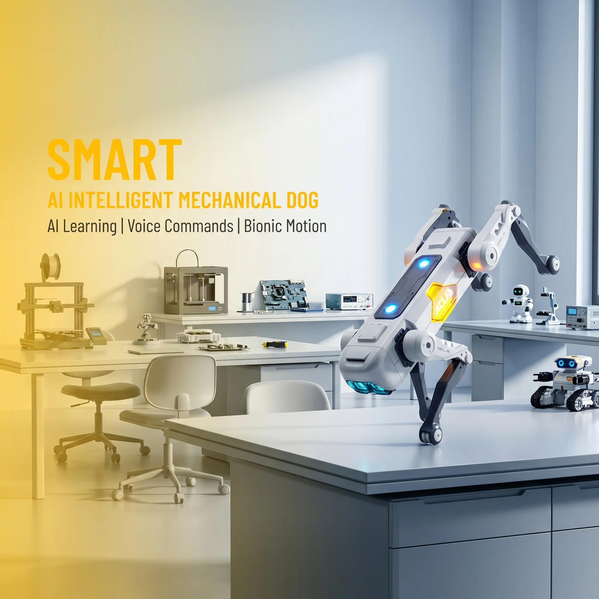 AIスマートロボット犬、音声＆アプリ制御、プログラミング、ダ - Kids Education Things のレビューと価格