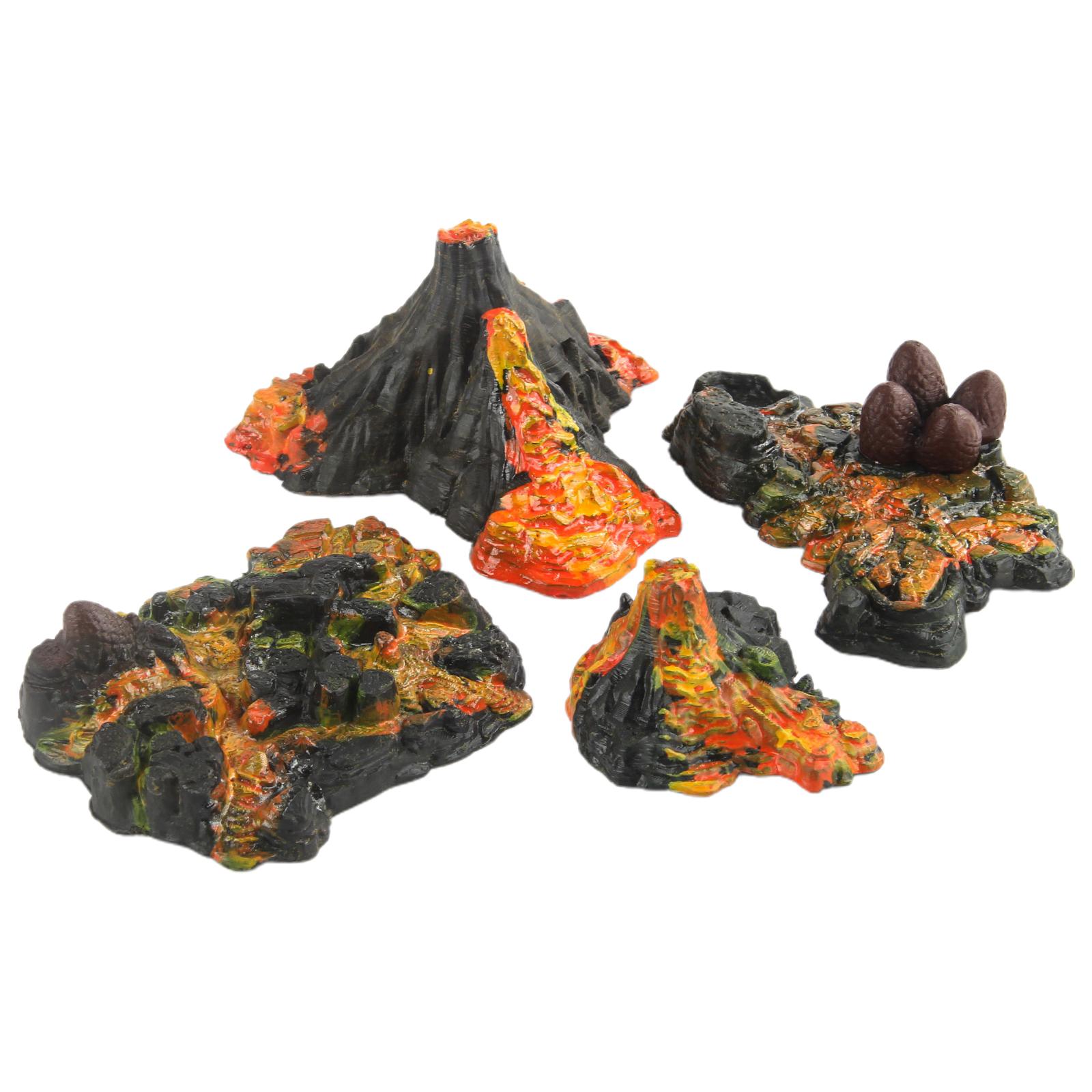 リアルなミニ火山恐竜プレイセット噴火火山セットモデル人工風景 - Science Kit Volcano のレビューと価格