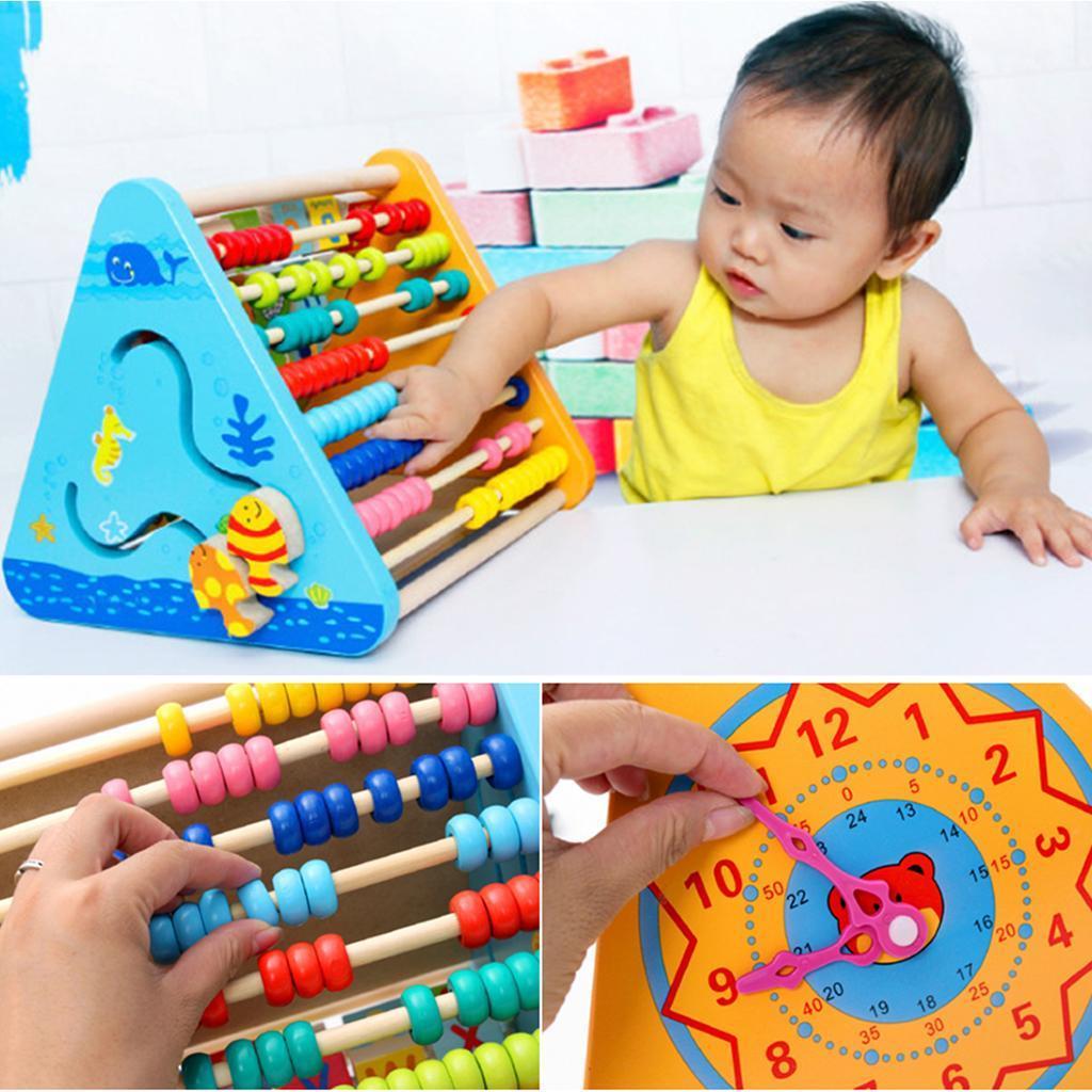 子供用木製アルファベットそろばん、早期学習時計、感覚ゲーム、 - Kids Education Center のレビューと価格