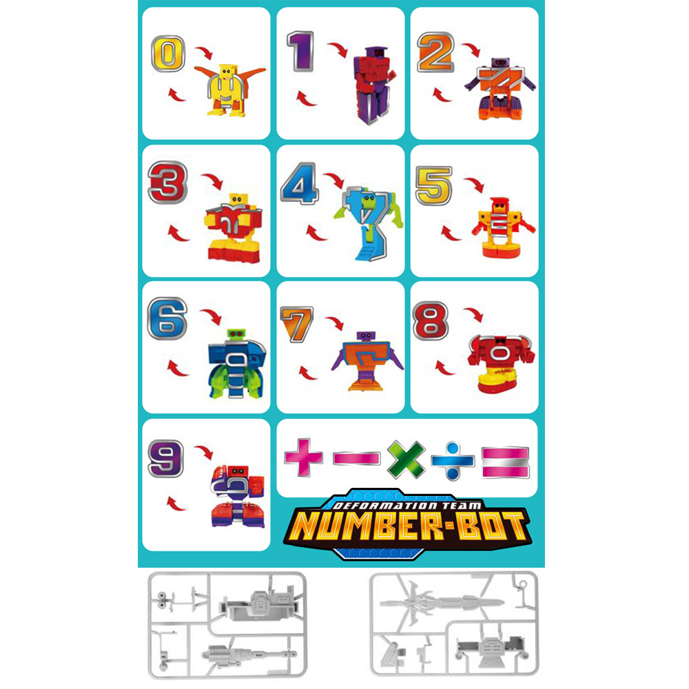 子供のための数学ロボットのおもちゃ,数字のロボット,数字,教 - Kids First Education のレビューと価格